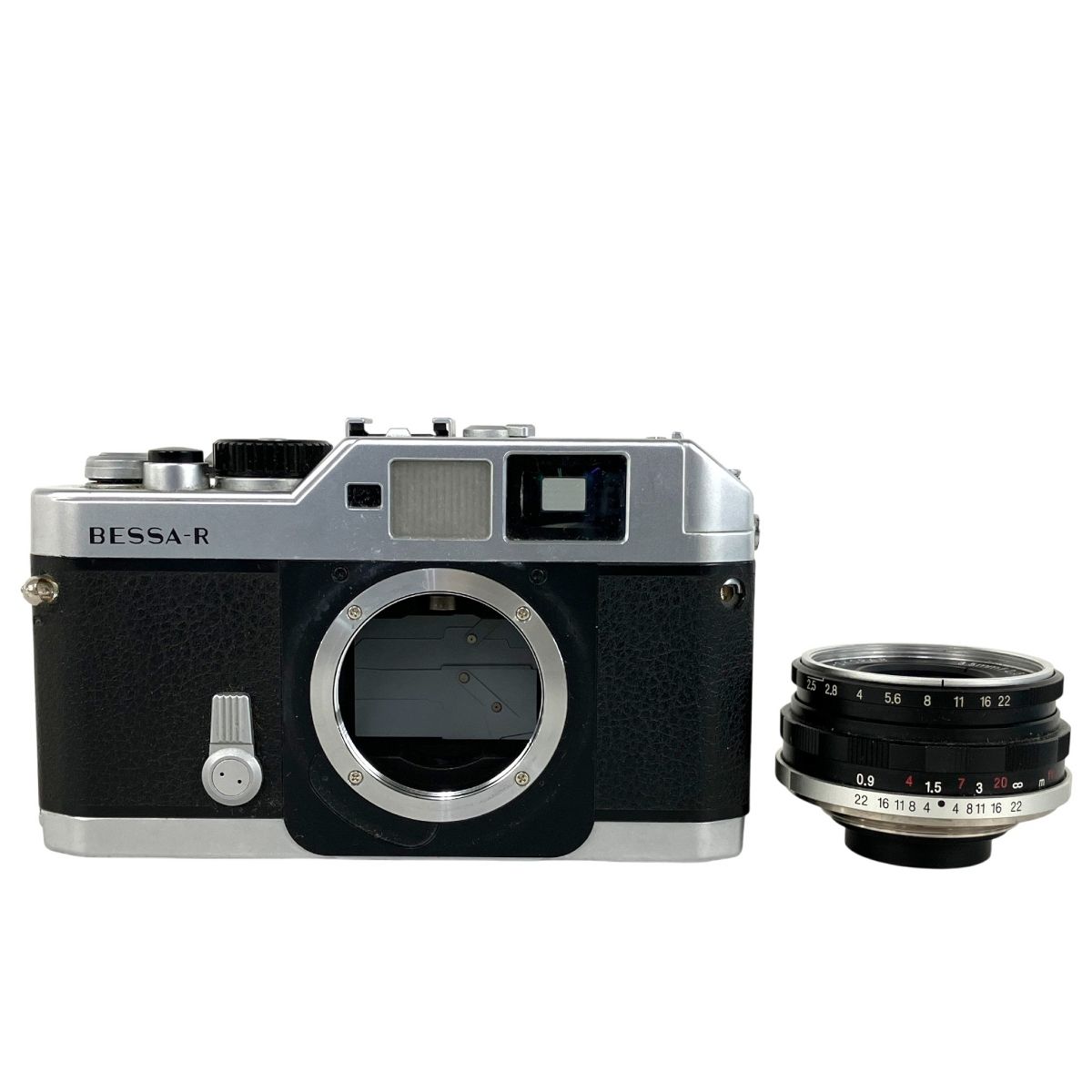 VOIGTLANDER BESSA-R ボディ COLOR-SKOPAR 35mm F2.5 MC レンズセット フォクトレンダー ベッサ フィルムカメラ ジャンク Y10527841