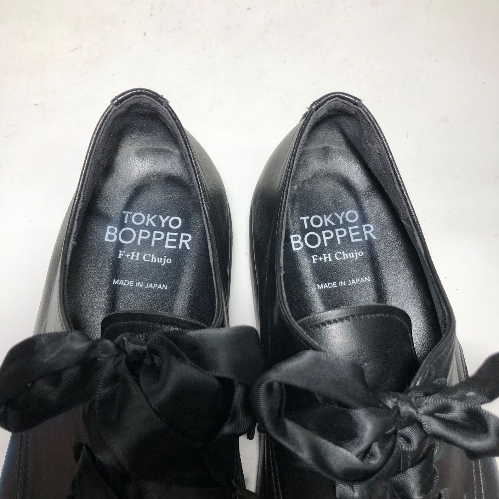 ☆値下げ！ 東京ボッパー TOKYO BOPPER F+H Chujo リボン 厚底 紐靴