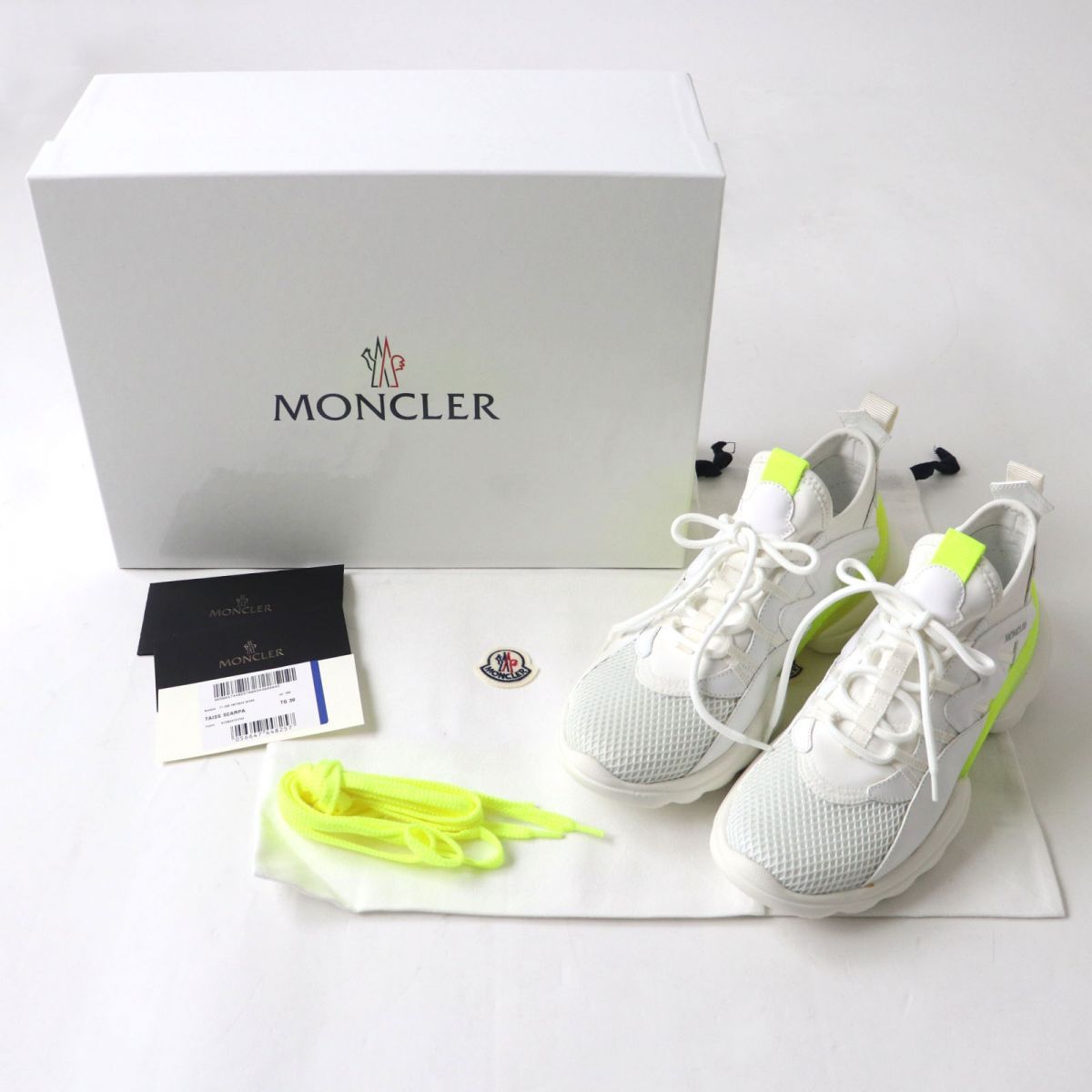 極美品☆MONCLER モンクレール TAISS SCARPA ロゴ入り レースアップ 