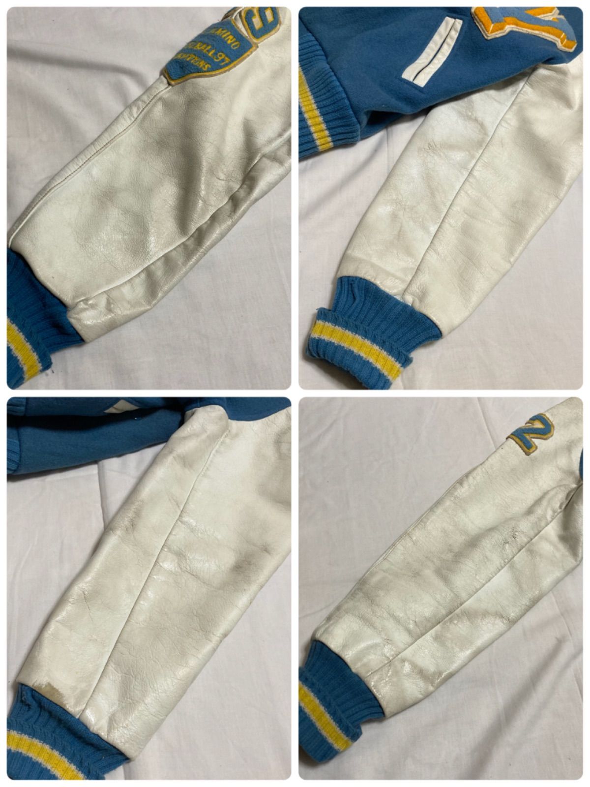 vintage ヴィンテージ スタジャン USA製 袖レザー allion awards