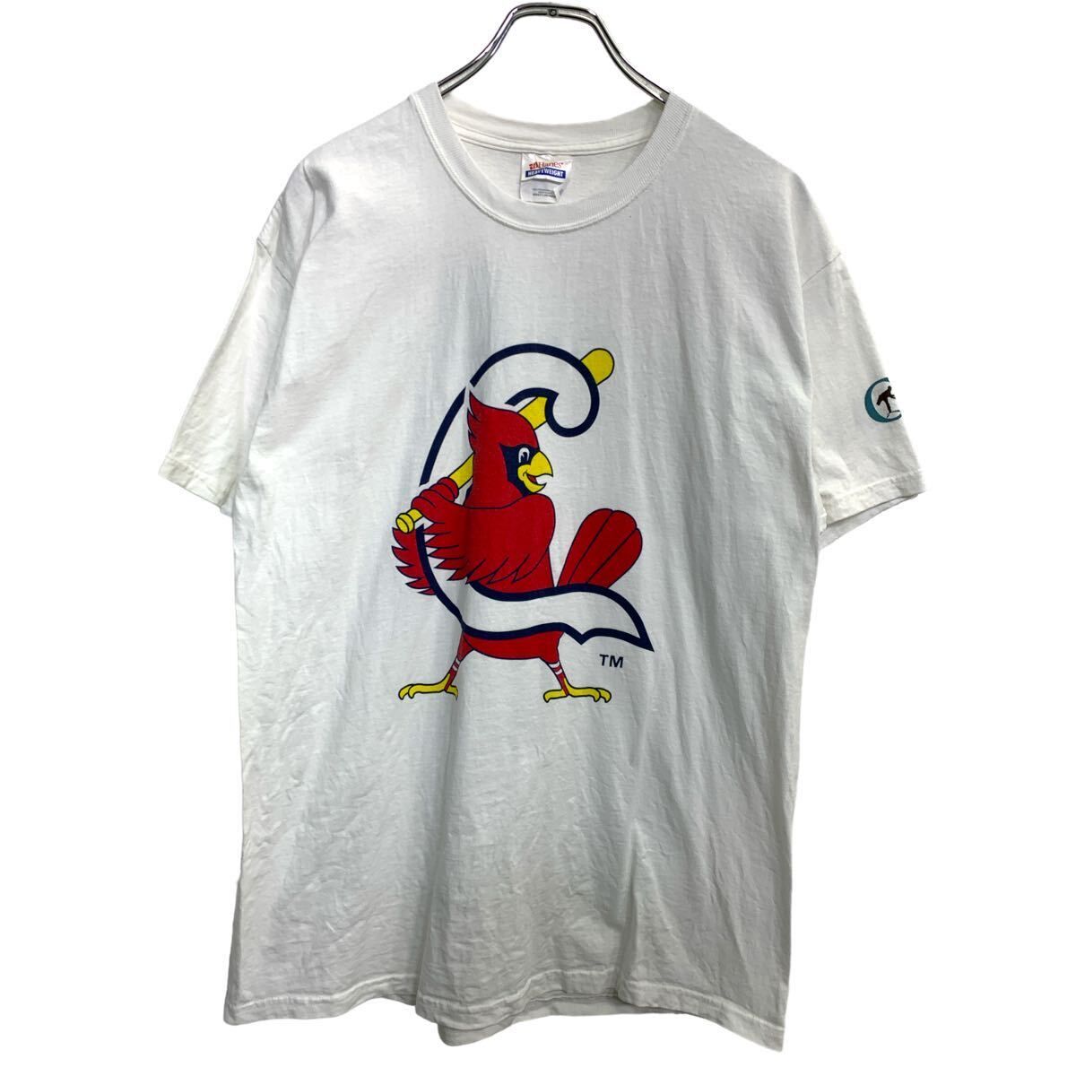 Hanes 半袖 プリント Tシャツ Lサイズ ヘインズ ホワイト コットン 古着卸 アメリカ仕入 t2408-3723