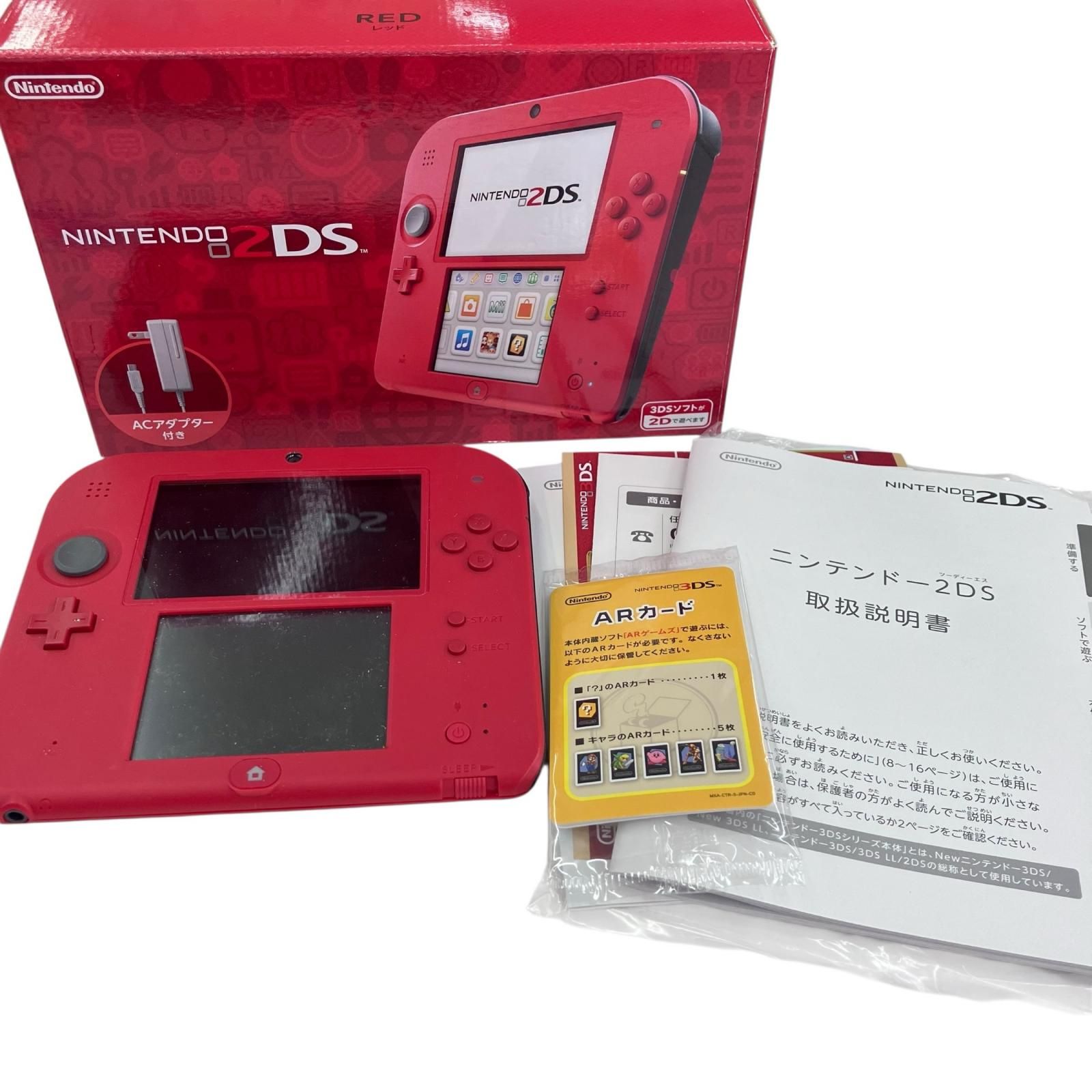 186000 現状品 Nintendo 任天堂 ニンテンドウ Nintendo 2DS FTR-001 レッド