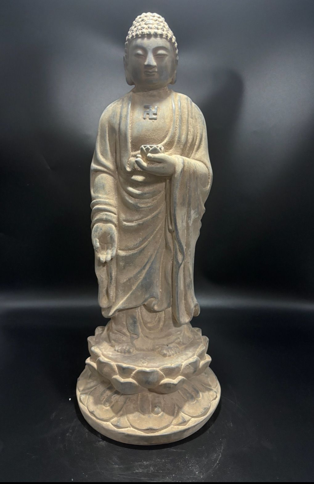 仏教工芸品 石仏 如来 細工彫刻 仏像 釈迦 如来仏像 縁起物