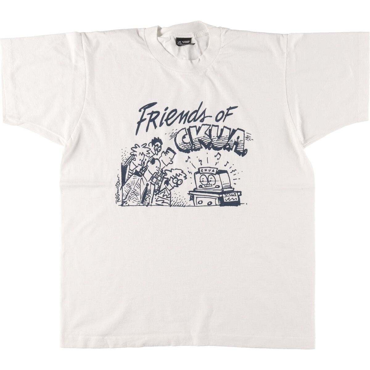 古着 90年代 フルーツオブザルーム FRUIT OF THE LOOM プリントTシャツ カナダ製 メンズL ヴィンテージ/eaa437325