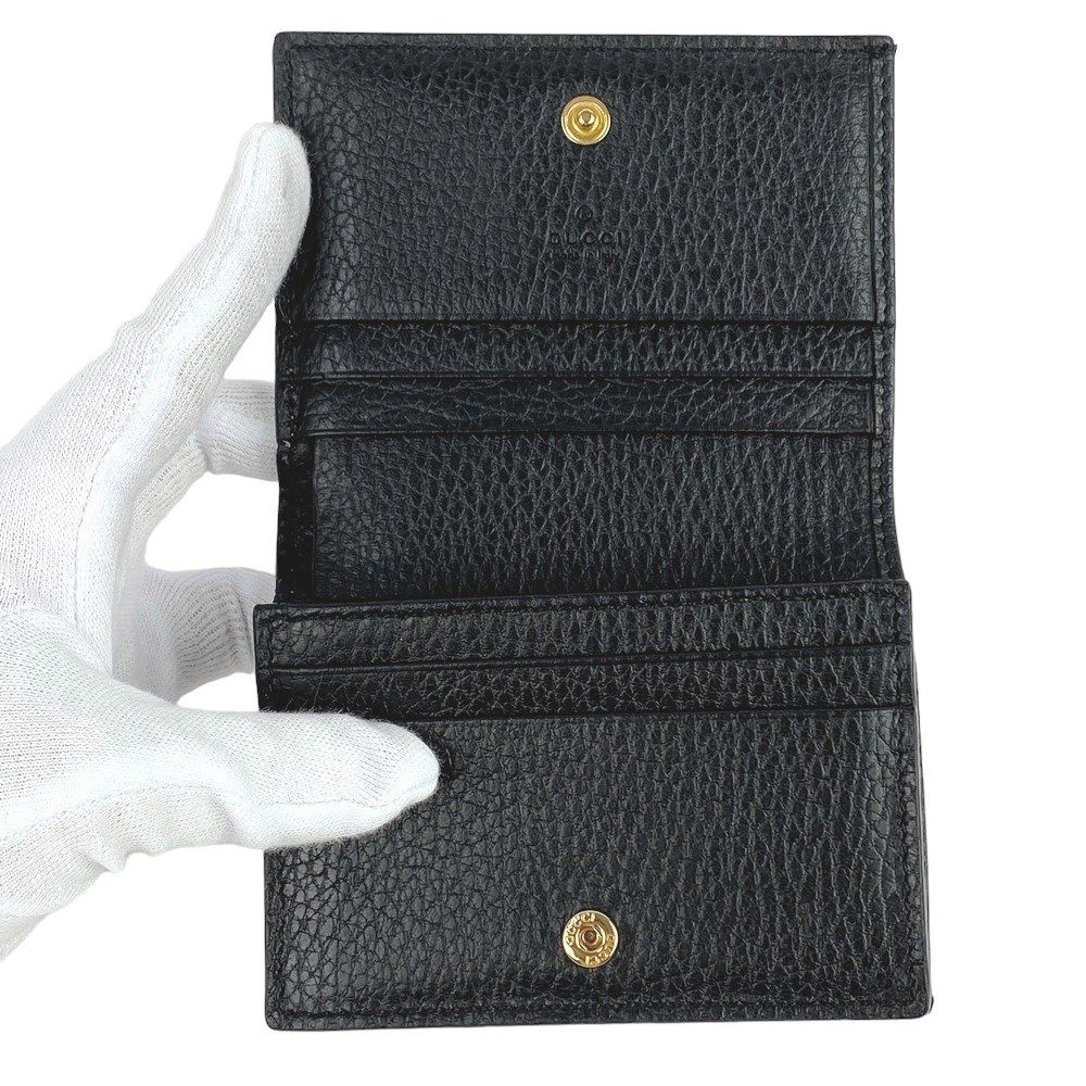 ◇SALE◇ □中古□ グッチ GGマーモント 二つ折り コンパクト 財布  