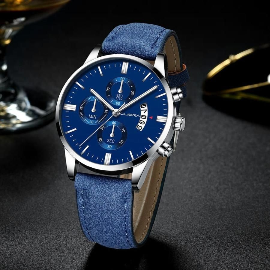 腕時計 アナログ クォーツ ウォッチ ビジネス シンプル 紳士 メンズ 高級腕時計 風格 ファッション ステンレス カレンダー Bsn-E-B -  メルカリ - アナログ（クォーツ式）