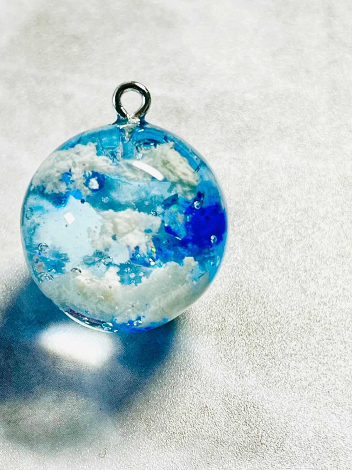 ⭐︎ゆきそら ⭐︎レジン ハンドメイド No.9 夜空 空玉 雲レジン レジン玉 レジンネックレス（S082） - メルカリ
