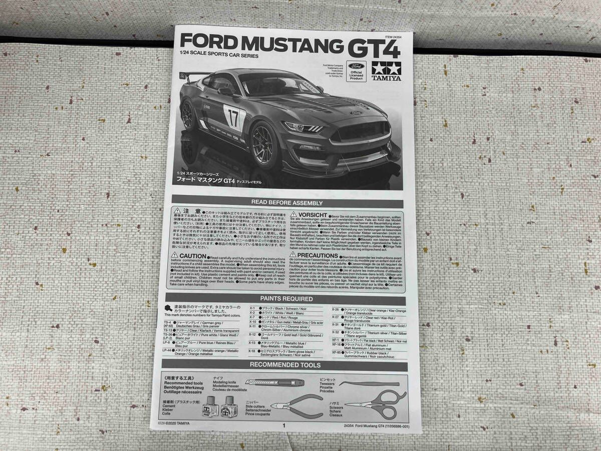 パーツ未開封 プラモデル タミヤ フォード マスタング GT4 1/24