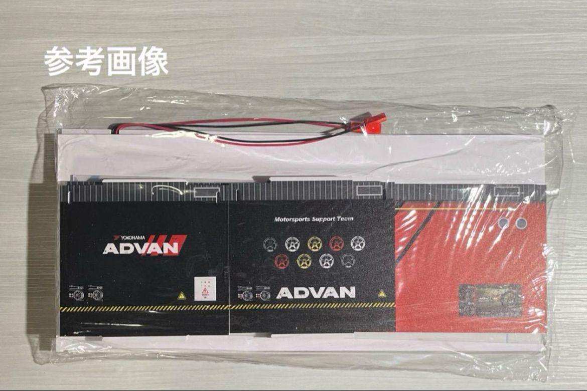 1/64 ガレージ advan・アドバン仕様 moreart 模型 ジオラマ トミカ