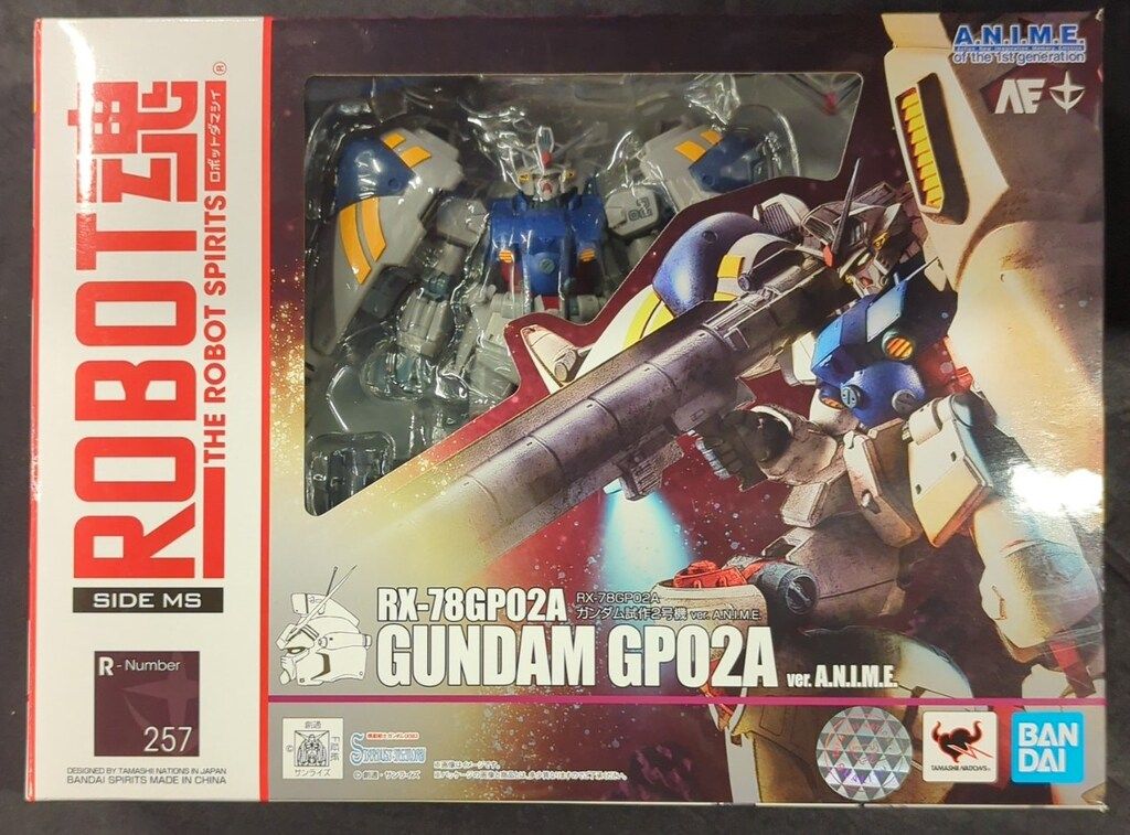 BANDAISPIRITS ROBOT魂u003cSIDE MSu003e 機動戦士ガンダム0083 STARDUST MEMORY　バンダイスピリッツ版 RX-78GP02A ガンダム試作2号機 ver. A.N.I.M.E. 257