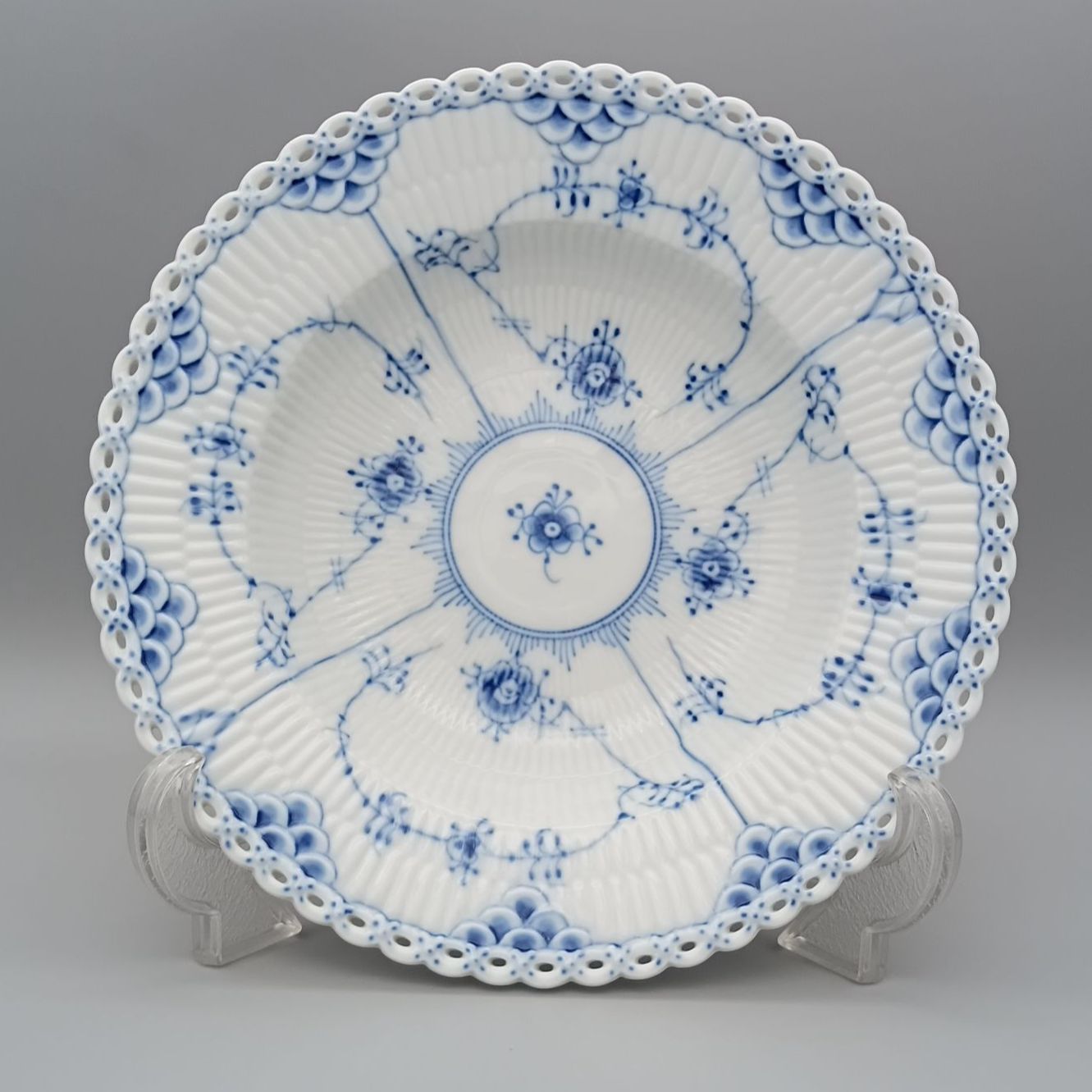 ロイヤルコペンハーゲン ブルーフルーテッド フルレース 深皿 ディープ