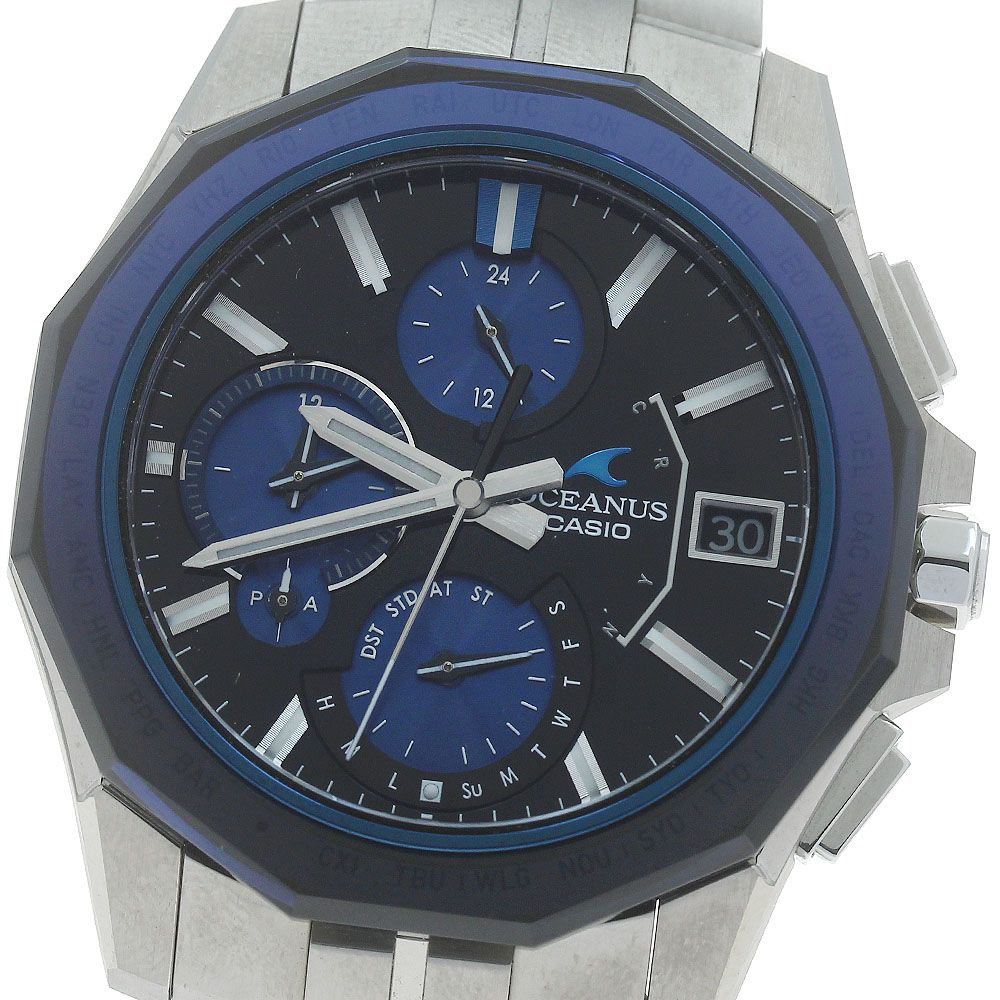 カシオ CASIO OCW-S6000-1AJF オシアナス マンタ デイト ソーラー電波  