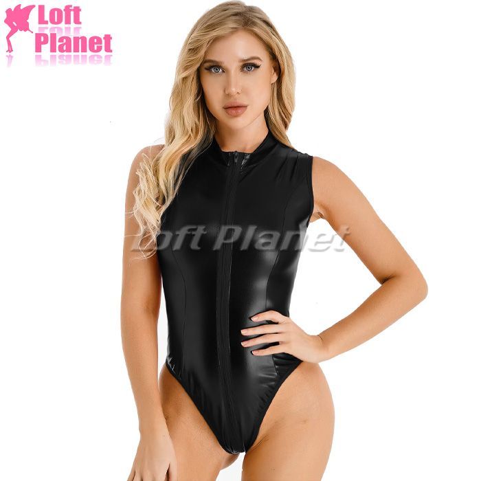 ボンテージ ボディスーツ ノースリーブ クロッチオープン レオタード