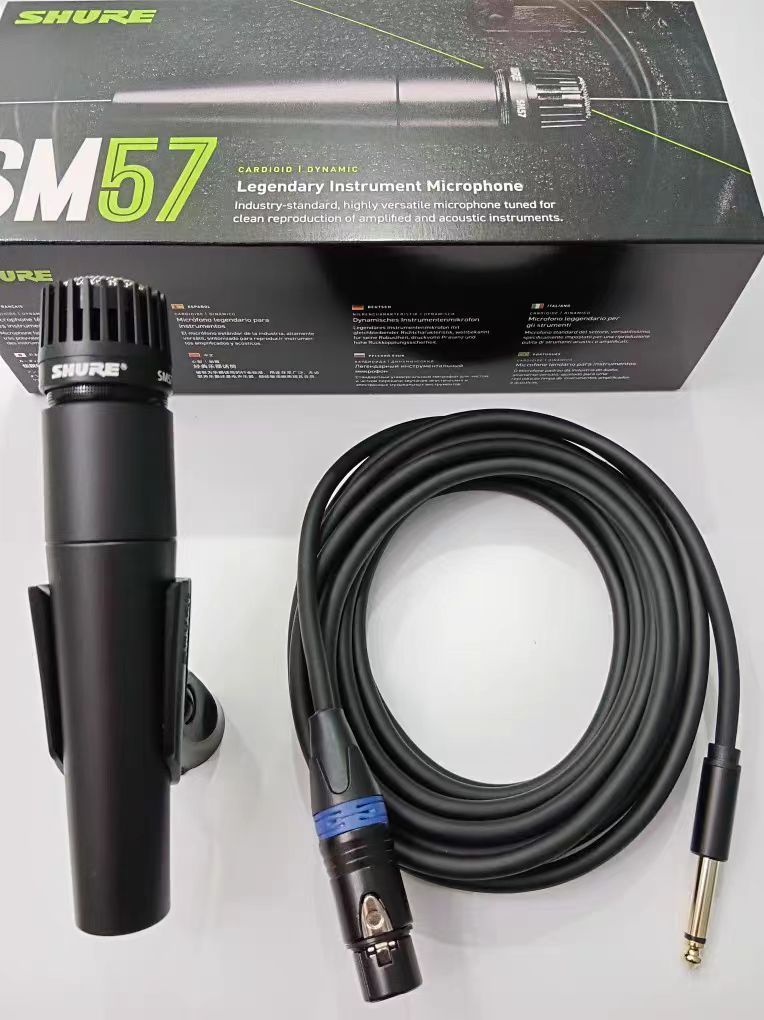 shure sm-57  (マイク + ケーブル5M ) 2点セット シュア