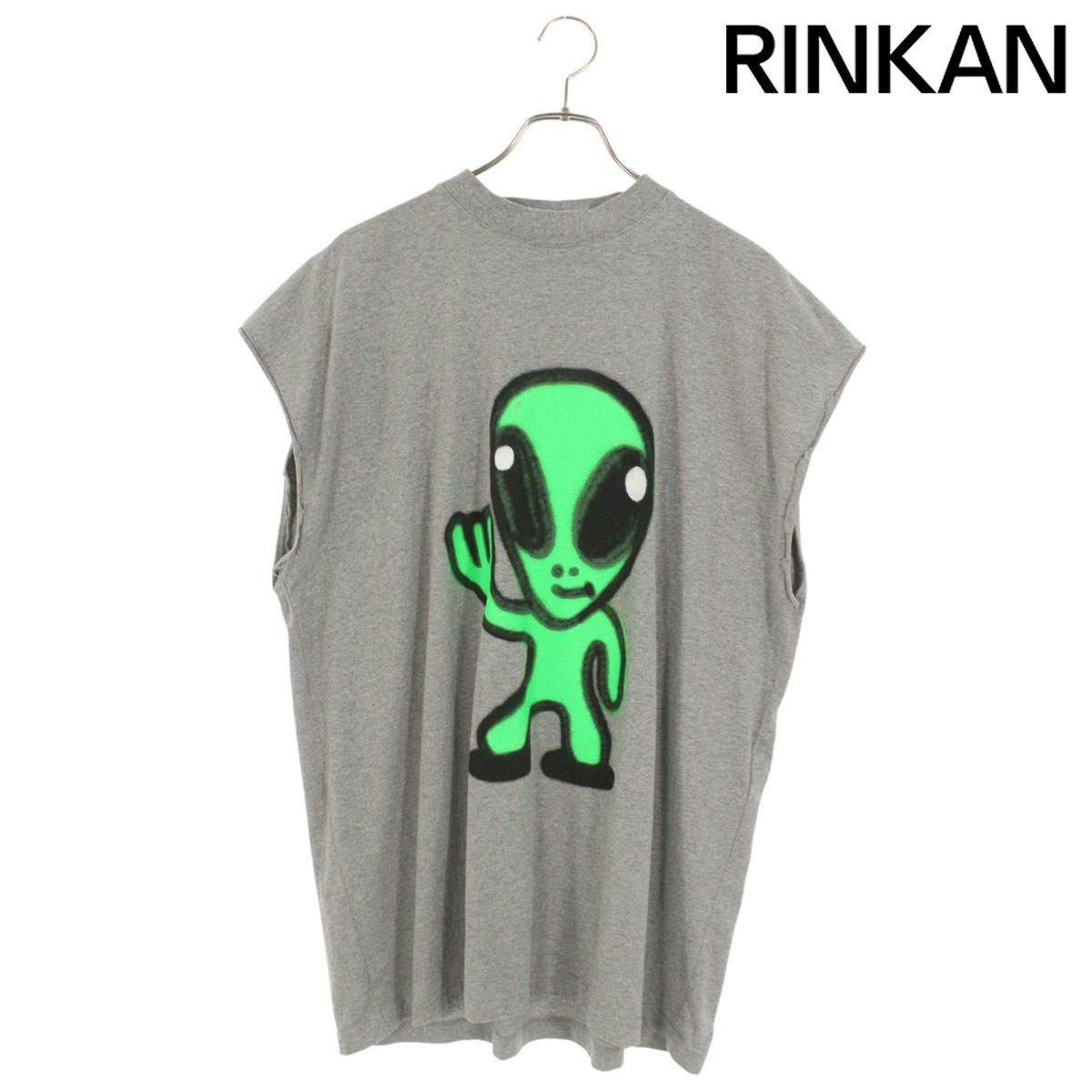 バレンシアガ 767844 TSVF5 エイリアン柄ノースリーブカットソー メンズ 1