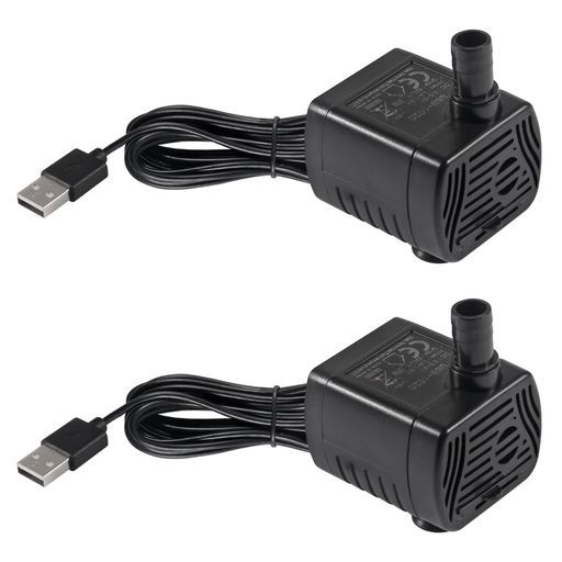 2PCS3WUSBMINISUBMERSIBLEWATERPUMPDC3.5V-9水族館用魚タンク用の小さな噴水ポンプ噴水水耕栽培水機能、屋内噴水