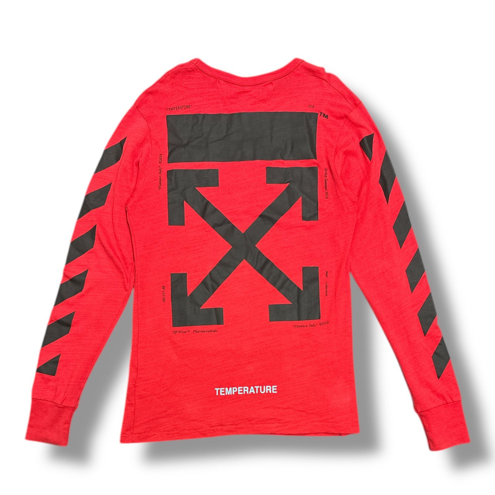 OFF-WHITE DIAG MONALISA L/S TEE モナリザ アロー プリント クルー 