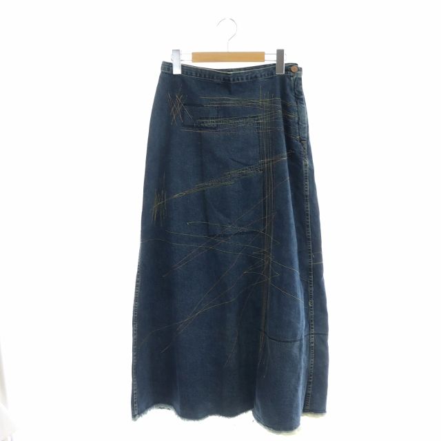 HYSTERIC GLAMOUR☆ヒステリックグラマー ロングデニムスカート スクラッチロングデニムスカート|HYSTERIC GLAMOUR WOMEN