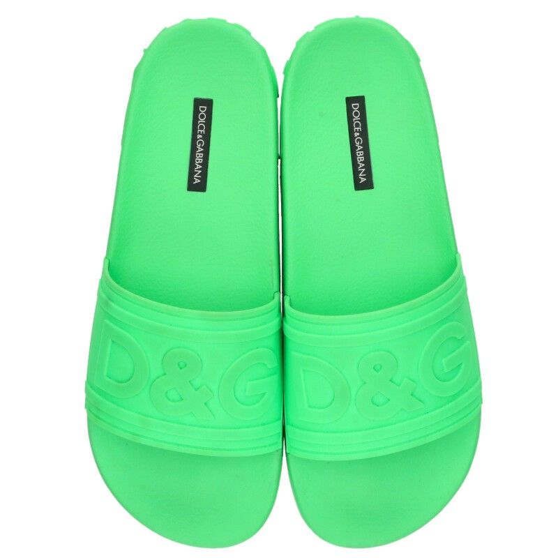 Dolce & Gabbana ロゴ入りサンダル DOLCE & GABBANA ビーチスライドサンダル ラバー DGロゴ | Merci