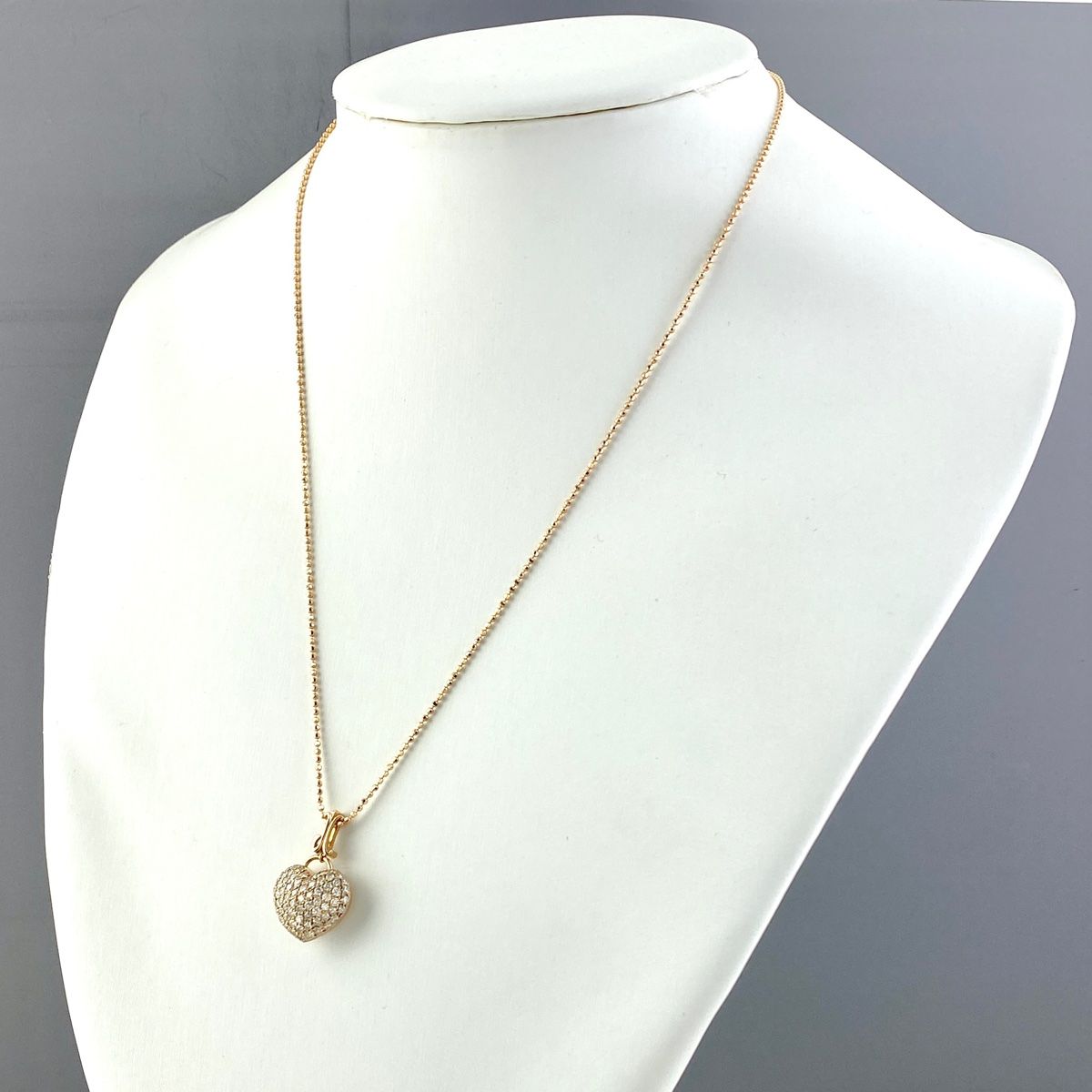 GemCEREY ジェムケリー ハートモチーフ デザインネックレス PG ピンク 