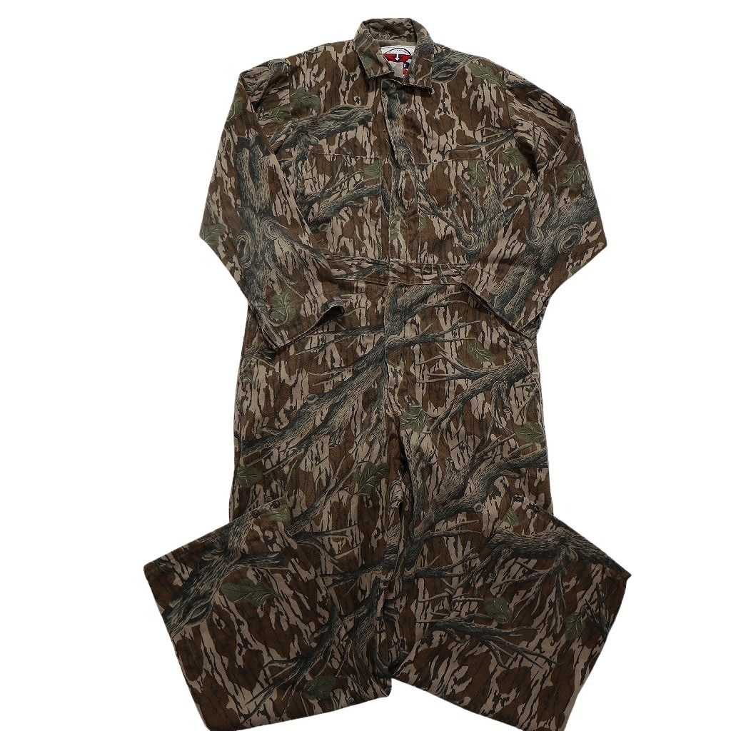 古着卸 長袖 オールインワン 6枚セット メンズ M L XL 42 48 ワーク ジップアップ 切替 リアルツリー 古着 NC1359