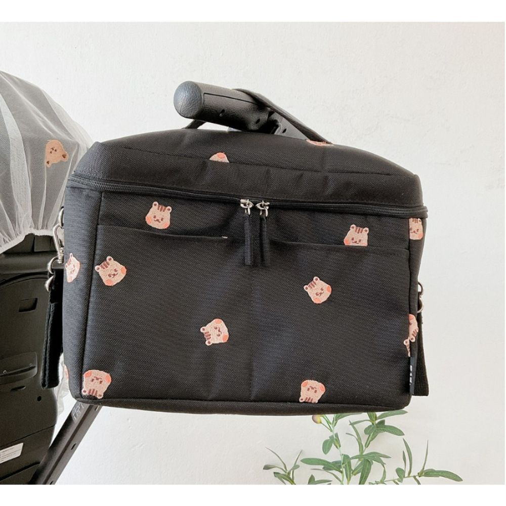 リス  ベビーカー バッグ pmybag9511 ベビーカーバッグ 保冷 ベビーカー用バッグ 保冷バッグ 保冷バック ベビーカー用 ベビーカー ショルダーバッグ 肩掛け 哺乳瓶 ベビーマグ ポケット付き お