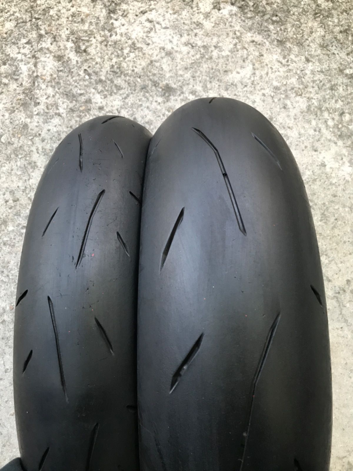 ダンロップ α１４ 110|70R17 150|60R17 前後セット 207