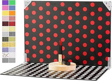 【在庫処分】Meking 撮影背景セット 背景紙＋レフ板セット 12枚セット カラフル ドット柄 ライン柄 A3サイズ 小物撮影 商品撮影 雑誌 ジュエリー 美食 アクセサリーなど適合