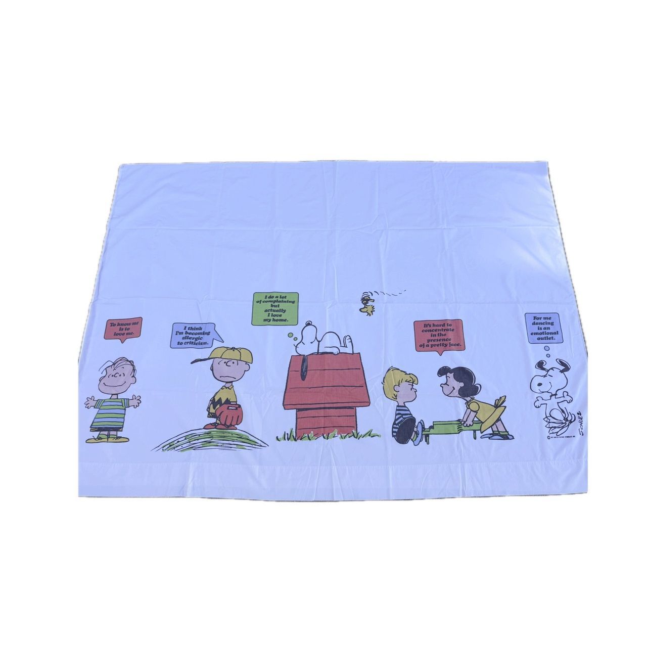 ”スヌーピー ビンテージフラットシーツ 1971年
