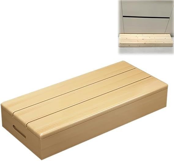 玄関踏み台 木製 滑り止めマット付き 高齢者用 介護 低床 足置き台 50cm|60cm|70cm|80cm|90cm|100cm ひざ負担軽減 ステップ 踏み台 玄関ステップ トイレ ベッドルーム バスルーム キッチン用 足台 屋外対