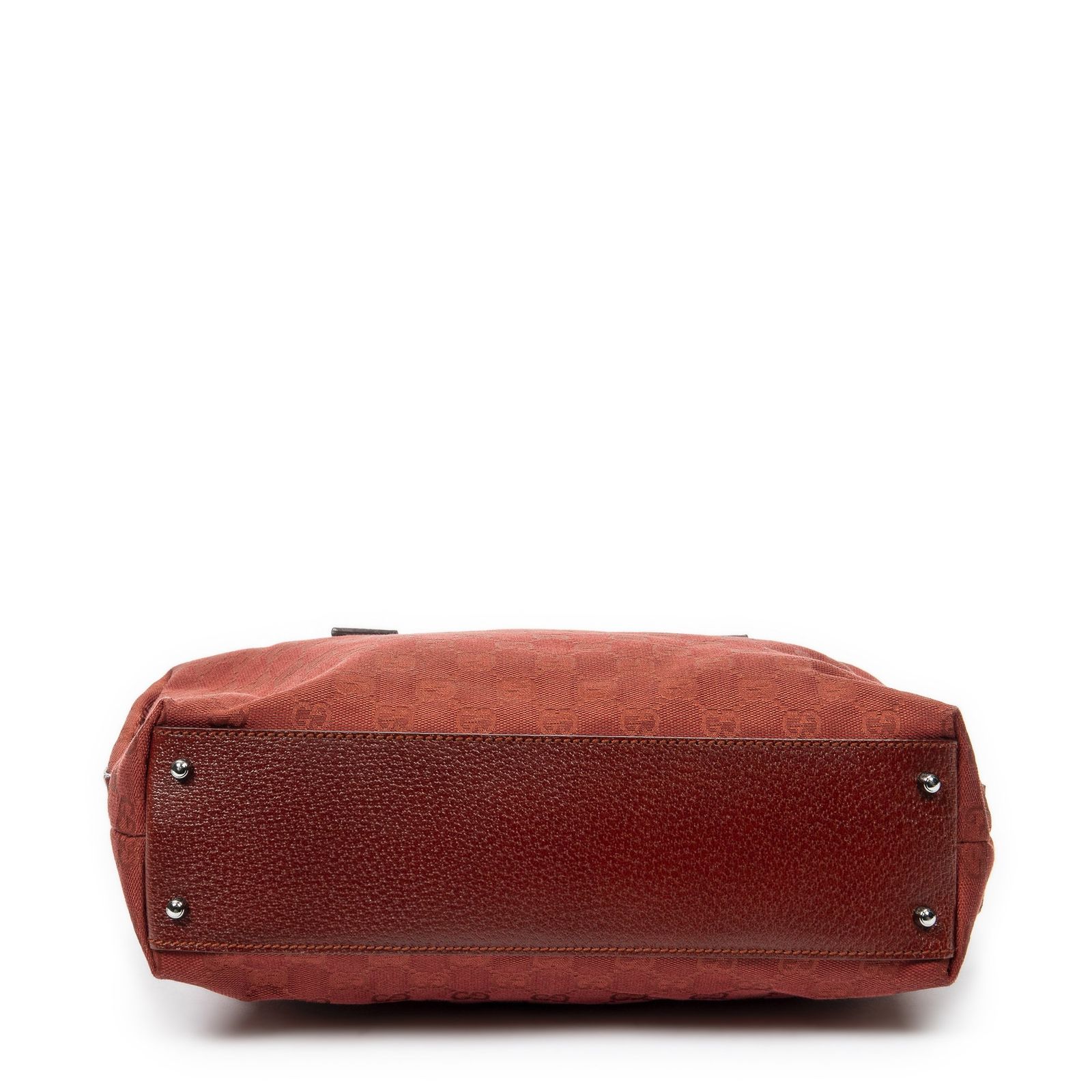 GUCCI グッチスモールボストン赤GGキャンバスA