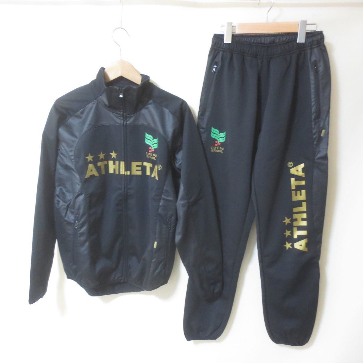 S794 ATHLETA アスレタ ブラック トレーニングウエア 上下