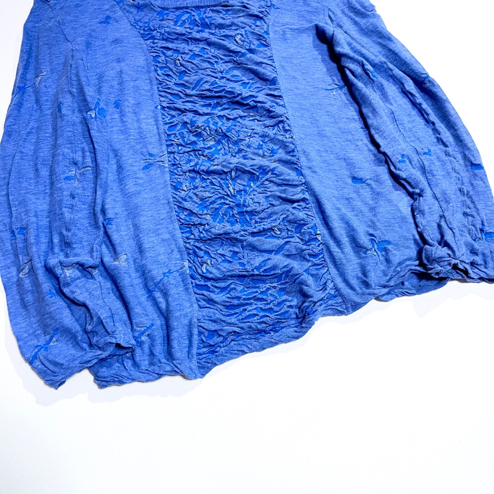 イッセイミヤケHaaT カットソー ci44 希少 HaaT イッセイミヤケ 海の絞りカットソー ヒトデ 亀 珊瑚礁