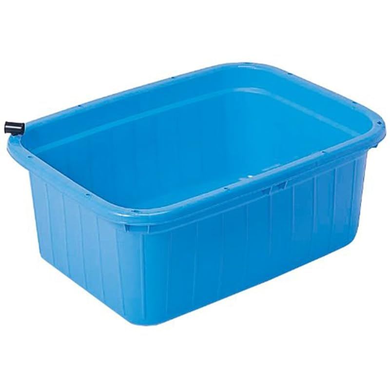 サンコープラスチック タライ キングタライ 角型 110L ブルー 1