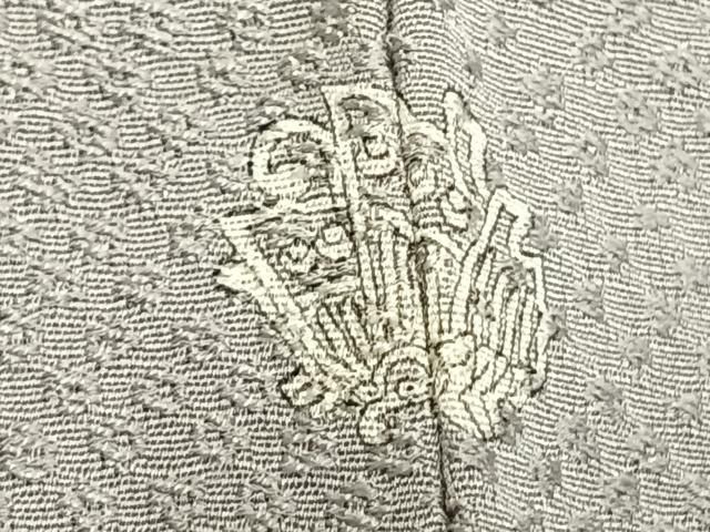 鹿の子地紋 白鼠色