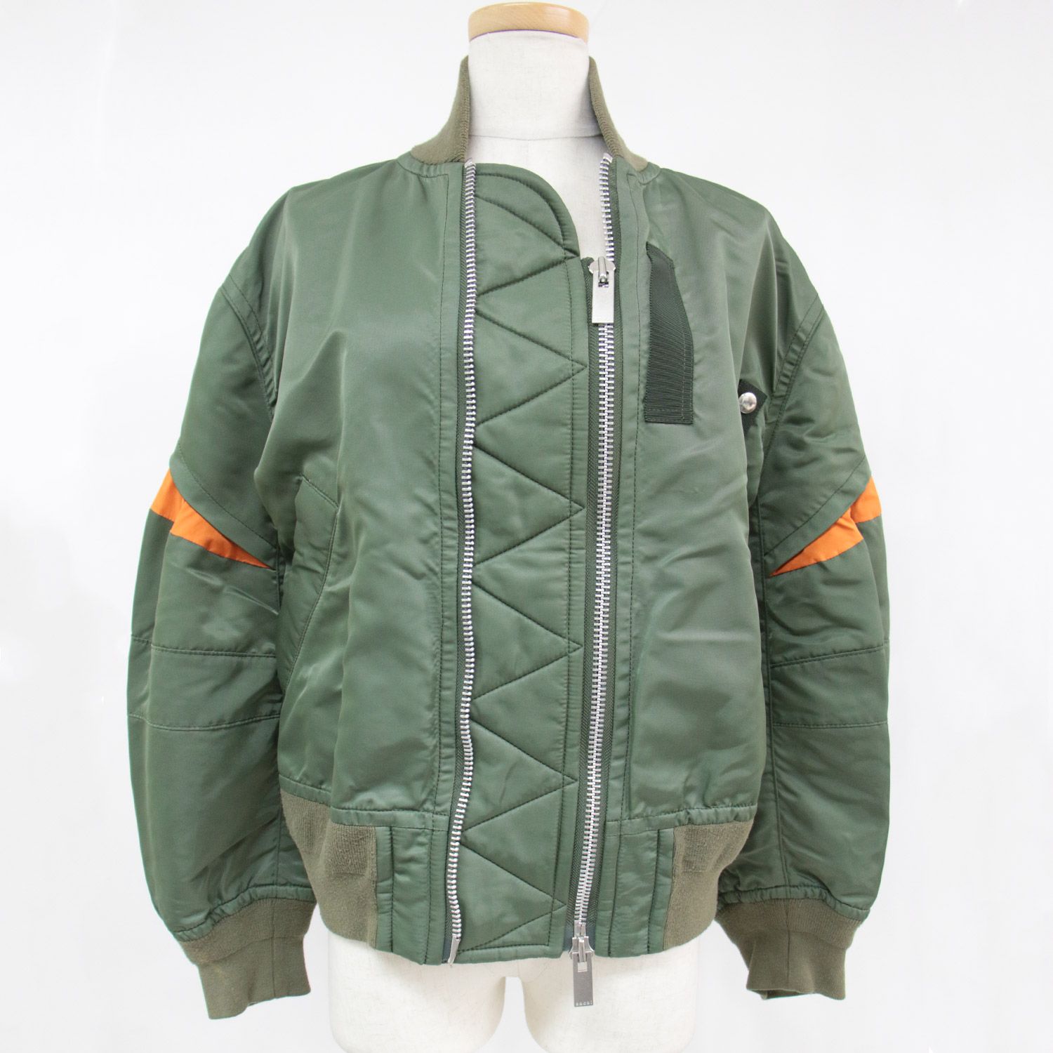 Sacai サカイ ブルゾン ボンバージャケット アウター MA-1 カーキ 2 M