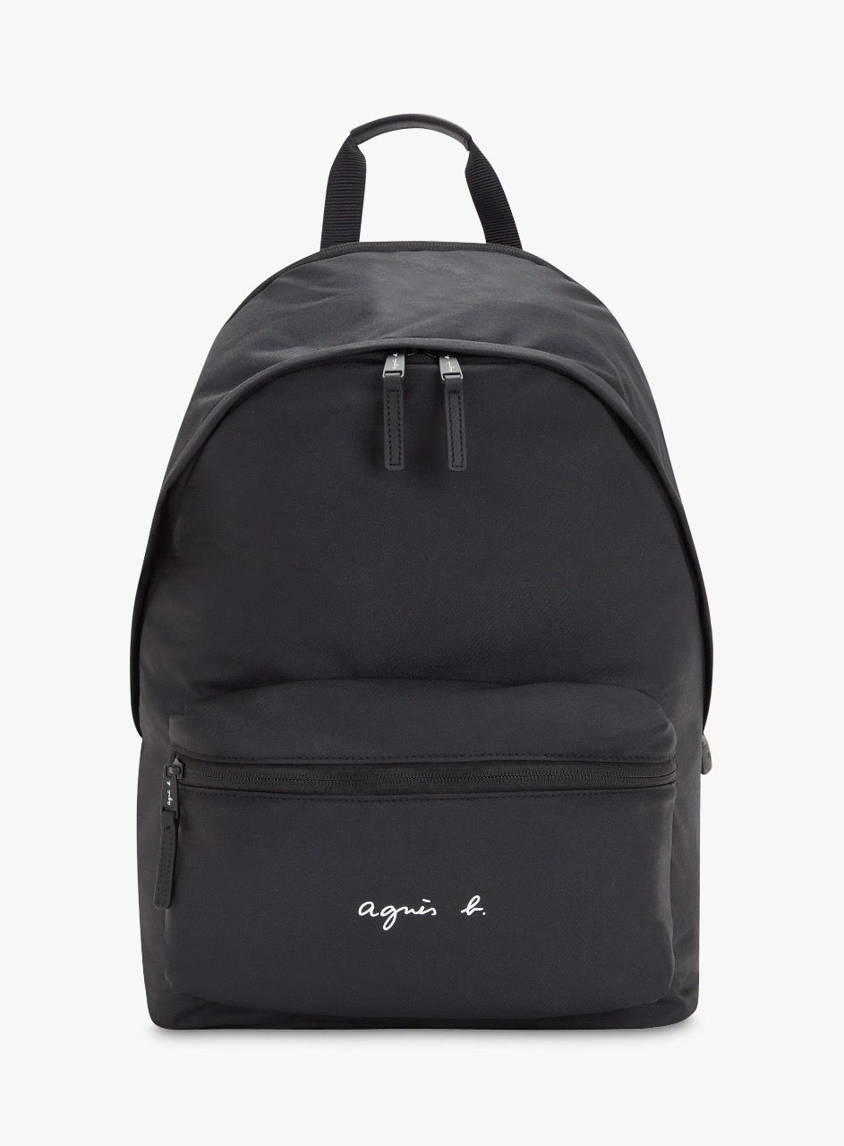 やっふぃ♥　【極美品】アニエスベー 現行 バックパック リュックプレート黒 新品 agnes b. Fred アニエスベー バックパック レディース