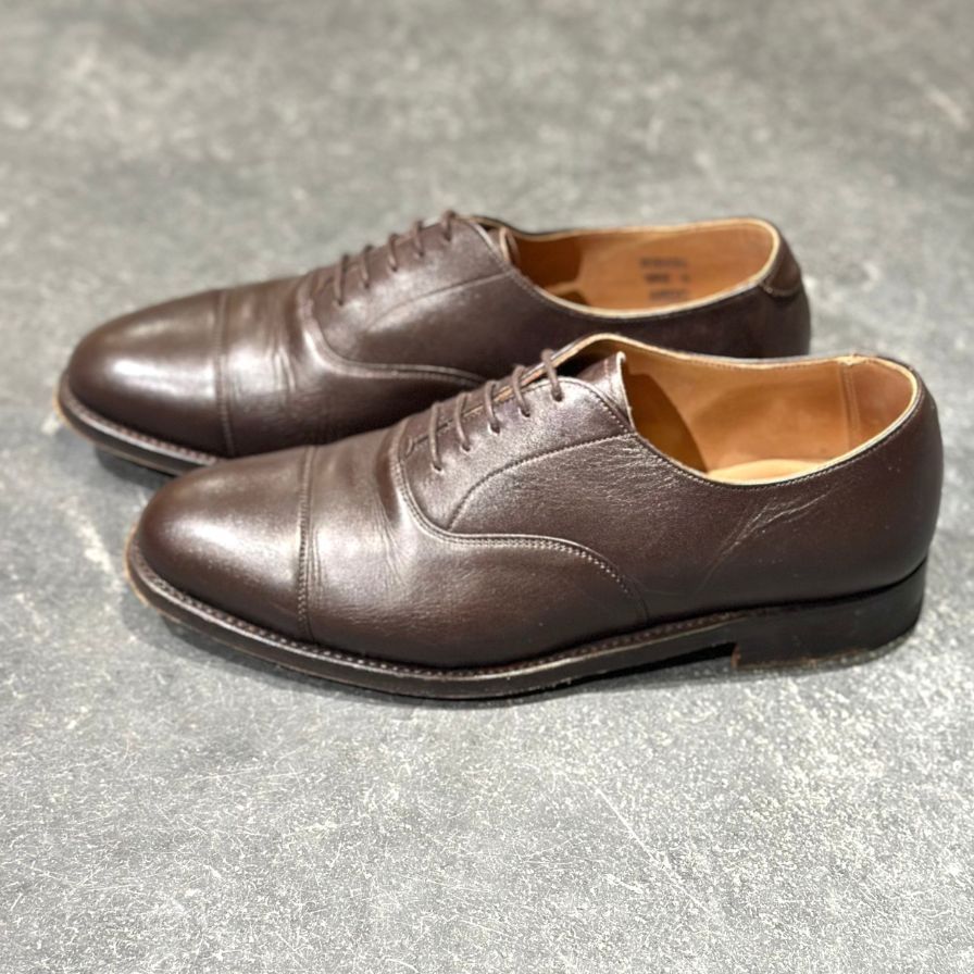 ロイドフットウエア 　ストレートチップ　UK51/2E Lloyd Footwear 】ロイドフットウェア つま先補修&トップピース