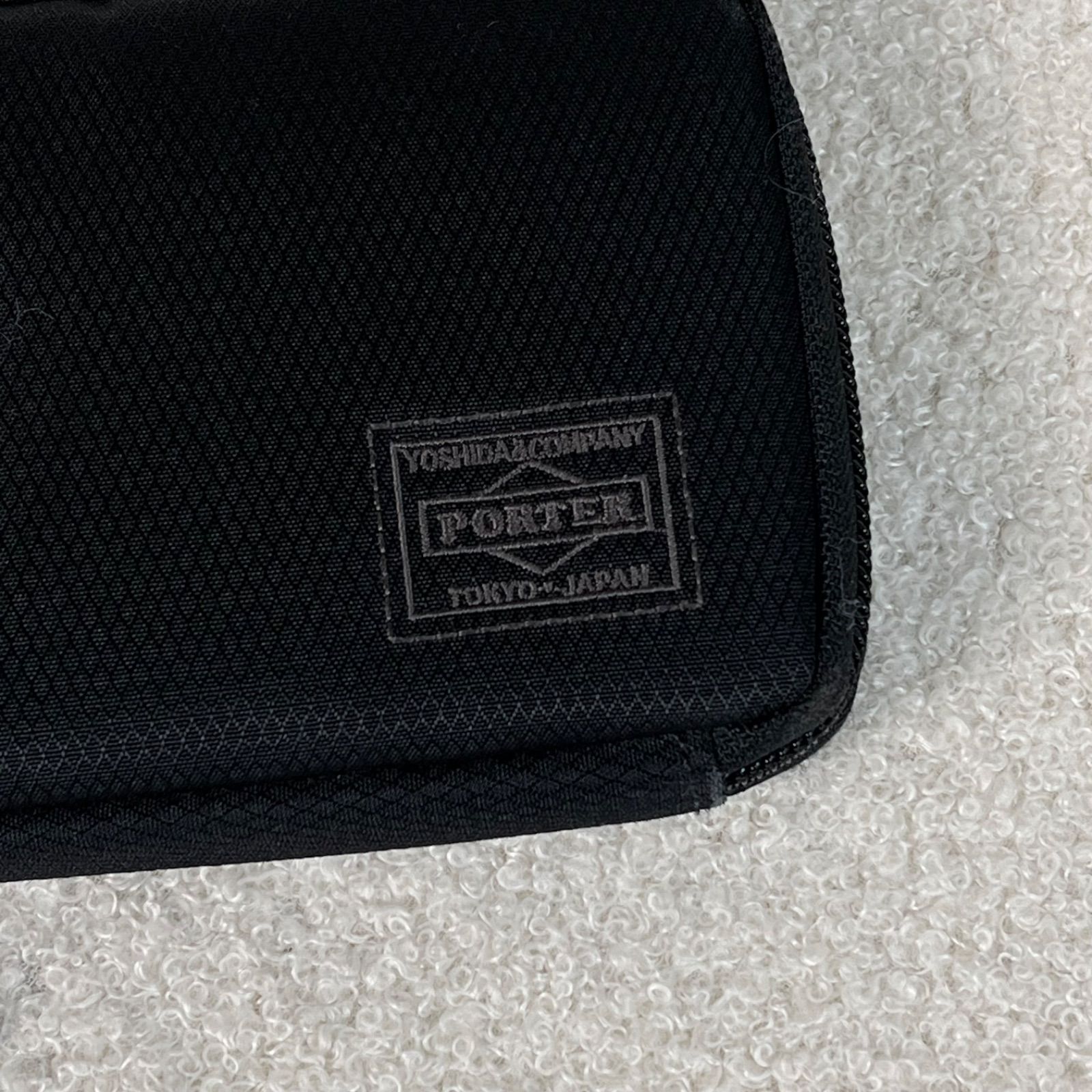 美品 PORTER 長財布 ディル ラウンドファスナー ブラック 日本製