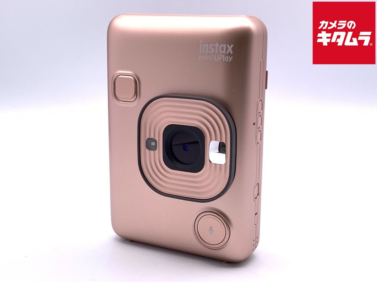 フジフイルム ハイブリッド インスタントカメラ instax mini LiPlay ブラッシュゴールド