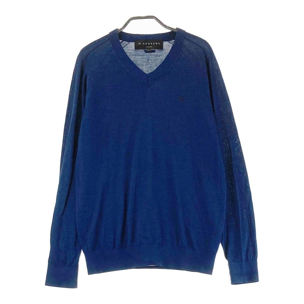 サイズ：L ST ANDREWS セントアンドリュース シルク ニットセーター