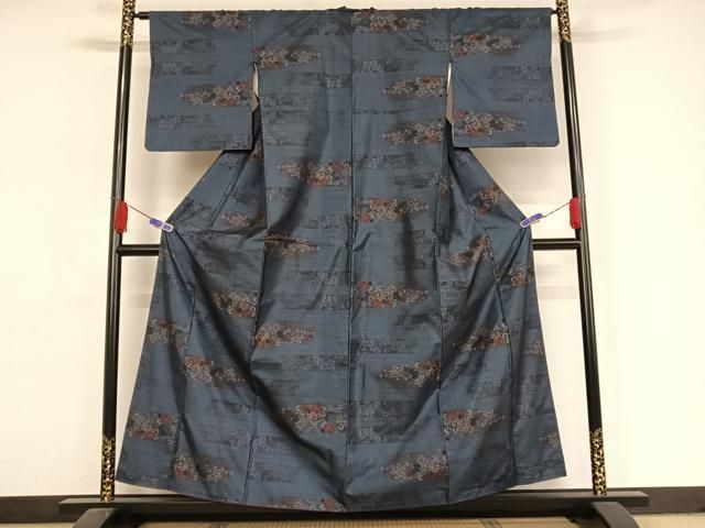 平和屋着物○本場染大島紬 訪問着 霞文 暈し染め 正絹 逸品