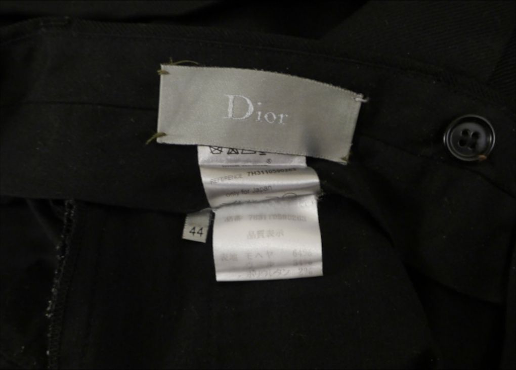 美品◇Dior Homme ディオールオム ストレッチ混 モヘヤxウール