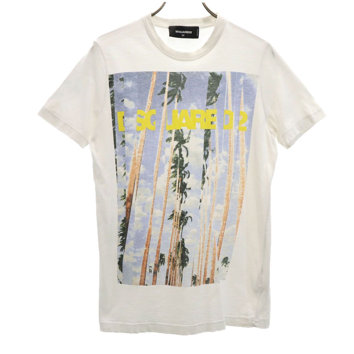 DSQUARED2 ディースクエアード イタリア製 半袖 Tシャツ XS ホワイト 