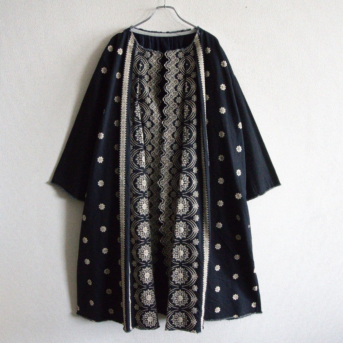 45R 刺繍 デニム カットワーク コート 45rpm 25050889