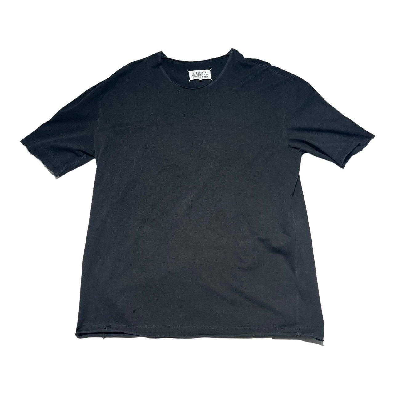 MAISON MARGIELA(メゾンマルジェラ) 22SS Oversized cut-off T-shirt オーバーサイズ カットオフ Tシャツ  S50GC0668 M ブラック ⑩ 10 ヴィンテージ加工 - メルカリ