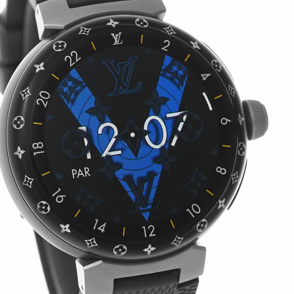 Louis Vuitton タンブール ホライゾン ライトアップ マットブラック Ref.QAD01Z 中古品 メンズ 腕時計 - メルカリ