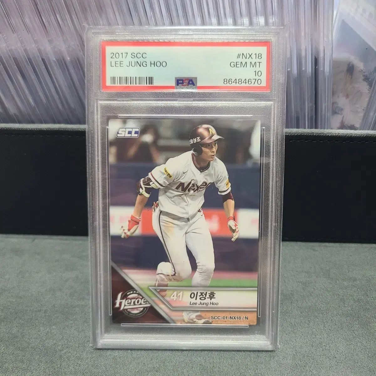 2017 scc レギュラー 李政厚（イ・ジョンフ） ベース ルーキーカード psa10