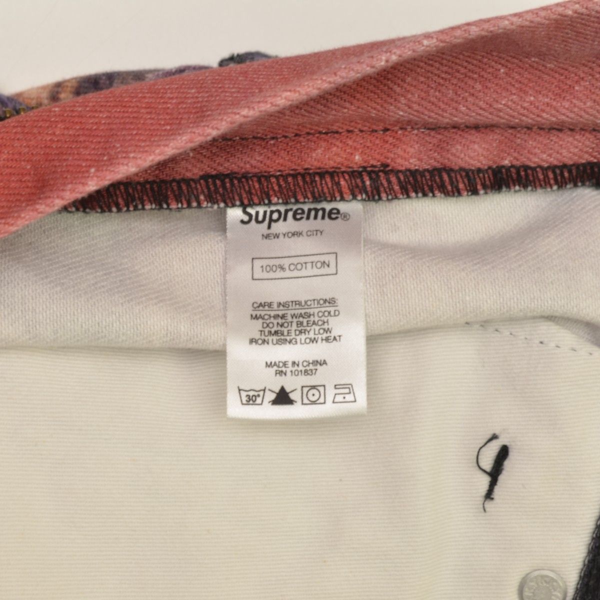 SUPREME】21SS Eagle Double Knee Denim Painter Pant ワシ