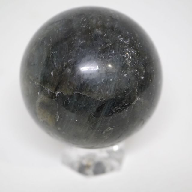 大玉ラブラドライト丸玉 ストア 一点物 約65.2mm(約400g) 台座は付属